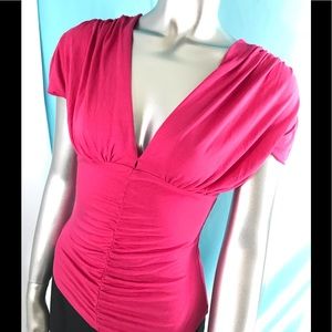 Pink Sexy Dress up or dress down top. Small